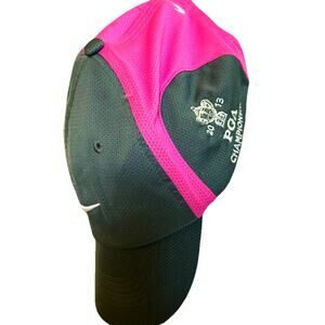 Nike Golf Hat PGA Tour 2013 Pink Gray Embroidered SWOOSH Cap Women’s Dri Fit
